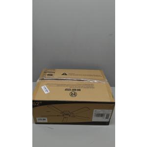 ZMISHIBO 52 Inch Ceiling Fan No Light, Flush Mount Low Profile, Modern White Ceiling Fan Without Light, Remote Control & Quiet DC Motor, for Indoor&Outdoor, Bedroom, Living Room