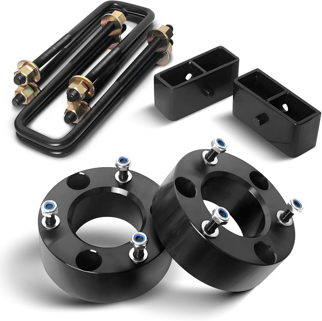 Leveling Lift Kit for 2007-2023 Silverado 1500 Sierra 1500,3 inch Front and 2 inch Rear Strut Spacers Leveling Kit for 2007-2023 Silverado 1500 Sierra 1500