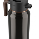 68oz Thermal Coffee Carafe, Stainless Steel Carafes for Hot Liquids 24 Hours, Insulated Coffee Carafes For Keeping Hot Coffee, Hot Water, Tea, Hot Beverage (Black)