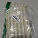 Jinchan Striped Linen Kitchen Curtains 20 Inches Length Tier Curtains Farmhouse Modern Cafe Style Small Window Treatments Airy Light Filtering Rod Pocket for Living Room Bathroom 2 Panels Sage Green