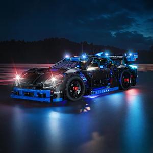 BRICKSHINING LED Lighting Compatible with Lego Porsche GT4 e-Performance Race Car 42176, Light Kit Compatible with Lego 42176, Giving Light to Model, NOT Included The Model Set(18 Key RC Version)
