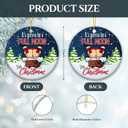 3 x Funny Adult Ornament 2025 White Elephant Gift, Its Gonna Be a Full Moon This Christmas Ceramic Ornament  Holiday Tree Decoration, Gag Gift & Stocking Stuffer for Adults