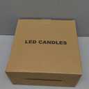 GenSwin Solar Outdoor Waterproof Flameless Candles, 8x4 Solar Rechargeable Pillar Candles, Sensor for Dusk to Dawn, for Outdoor, Lanterns, Pation Decorations(Set of 2) (Cream)