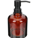 Amber Glass Soap Dispenser with Pump Hand Soap Dispenser Soap Pump Bottle 