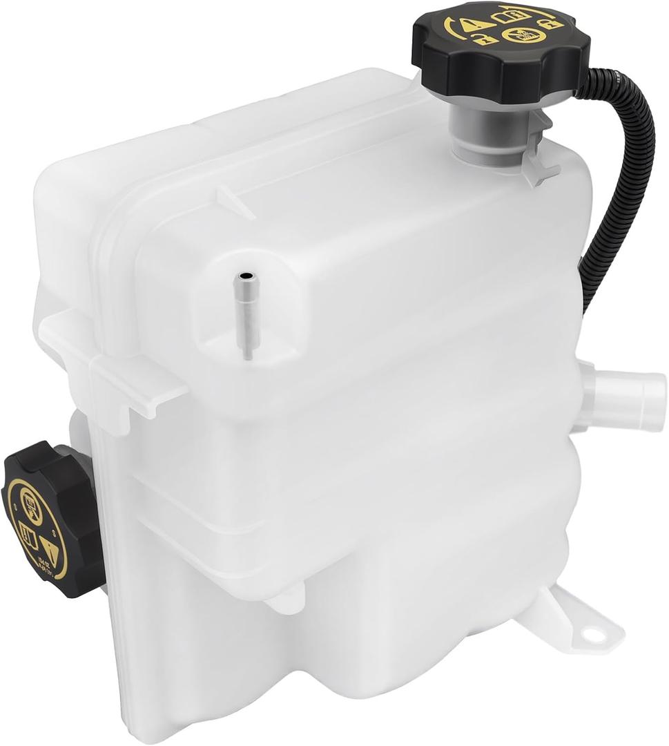 84257137 Engine Coolant Overflow Recovery Reservoir Radiator Expansion Tank with Cap, Hose & Sensor, Fit for 17-21 V8 6.6L Chevy Silverado GMC Sierra 2500HD 3500HD 4500HD 5500HD 6500HD