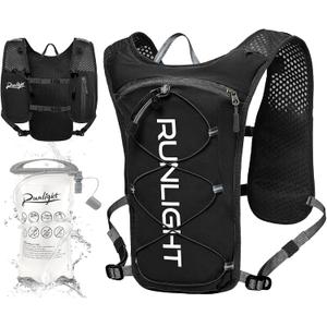 Runlight Running Vest for Women Men Lightweight Hydration Backpack Pack with 1.5L Water Bladder Bag Hydro Daypack for Hiking,Trail,Skiing,Camping,Cycling,Race,Marathon