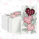 2x Horaldaily 100 Valentine Disposable Paper Decorative Guest Napkins, Pink Love Hearts Hand Towel for Party Lunch Dinner Kitchen Bathroom