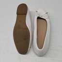 DREAM PAIRS Women's Flats Square Toe Ballet Flats Comfortable Casual Ballerina Flat Dress Shoes with Bow Suitable for Dressy Business Casual Work Office, Size 7.5, White