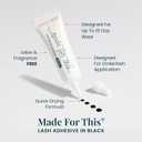 FlutterHabit Bestie Ready Set Starter Kit, DIY Eyelash Extensions, Lash Clusters for Women, Professional Quality At Home Eyelash Extension Kit, Natural False Lashes, 3 Lash Sets, Lash Glue Included