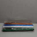 SYOGUA Transparent Colored Cellophane Wrap Roll - 6 Colors, 34 in x 16.4 ft Cellophane Paper Rolls - Red, Purple, Green, Gold, Blue, Clear Cellophane Wrap for Gift Baskets, Treats Wrapping, Crafts