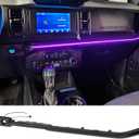 Z8 LED Neon Strip Light Center Console Dashboard Trim Compatible with Ford Bronco 2021-2024 Dash Panel Replacement Parts