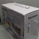 Udreamer Vinyl Record Player with Built-in Speakers,3 Speed Turntable with Latest Bluetooth 5.3, AUX Input, Headphone Jack, RCA Output and Auto Stop, Mirror Vintage Wooden Black