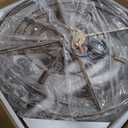 Wellmet French Empire Crystal Chandeliers, Antique Bronze Chandeliers 13 Lights, Rustic Farmhouse Chandelier High Ceiling Light Fixture for Entryway, Foyer, Dining Room, Staircase, 34" W