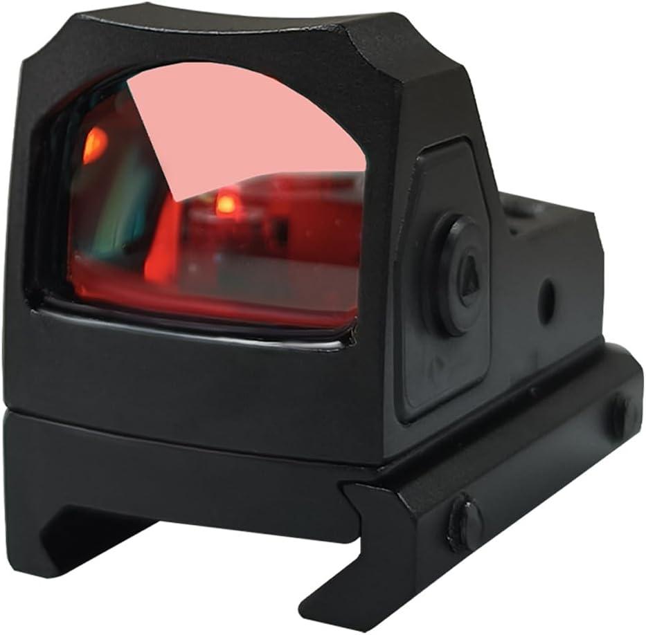 Red Dot Sight Shake Awake Optic for Pistols, 2MOA Dot 12 Brightness Adjustment Red Dot Scope, Suitable for RMR, Open Reflex Optics with Adapter Plate for MOS and 21mm Picatinny