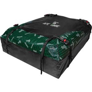 Soft Shell Car Rooftop Cargo Carrier 21 Cubic Feet Waterproof Car Roof Top Bag Roof Rack Luggage Cargo Storage for Universal Vehicles with/Without Rack Include Tie-Down Straps