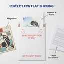 BOX USA Rigid Mailers 12" x 15" (100-Pack) - Cardboard Mailer Envelopes for Photos, Artwork, Certificates - Stay Flat, 12 3/4x15" 100-Pk