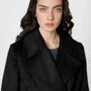 KARL LAGERFELD Women's Luxe Twill Classic Belted Maxi (Black, M)