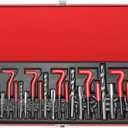 YSTOOL 131pcs Metric Helicoil Thread Repair Kit with HSS Drill Bits Thread Inserts Tap Breakoff Installation Tool Metric M5 M6 M8 M10 M12