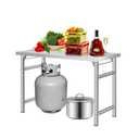 Stainless Steel Folding Table 36x24 Inch, 600 Lbs Heavy-Duty Commercial Prep Table, Metal Worktable with Adjustable Feet, Portable Workstation for Kitchen Garage Restaurant