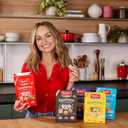 Loacker Quadratini Vanilla Wafer Cookies LARGE - 30% Less Sugar - Premium Crispy Bite Size Wafers - NON-GMO - LARGE Pack of 6 (EXP 02/28/27)