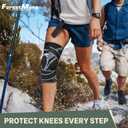 Professional Compression Knee Brace with Side Stabilizers for Knee Pain Relief Knee Brace for Meniscus Tear,Inflammation Relief, and Circulation, Knee Support for Women and Men L