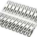 20Pcs Clothes Pegs Clamps Stainless Steel Clothespins Metal Laundry Towel Sock Pins Hanger Sealing 4.5cm Clips for Clothes(20Pcs)