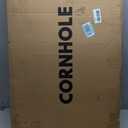 Cornhole Set, Regulation/Tailgate Size Cornhole Boards with 8 Bean Bags and Carrying Case, 4x2/3x2 Corn Hole Outdoor Game Toss Board for Adults Outside Activities