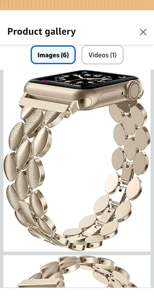 Moolia Elegant Metal Strap Compatible with Apple Watch Band 38mm 40mm 41mm 42mm Metal Fashion Women Replacement Strap Bracelet for iWatch Series 11/10/9/8/7/6/5/4/3/2/1 Champagne