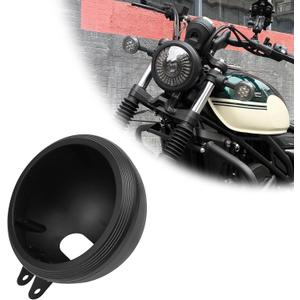 5.75inch Motorcycle Headlight Aluminum Alloy Housing Bucket with Bottom Mount and Bolt Mount 2 in 1 Light Shell,Housing Only