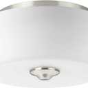 Progress Lighting Leap Collection Two-Light 14'' Flush Mount (Nickel)