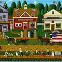 Buffalo Games - Charles Wysocki - Young Patriots - 1000 Piece Puzzle - Challenging Puzzle Perfect for Game Nights - Finished Size is 26.75 x 19.75