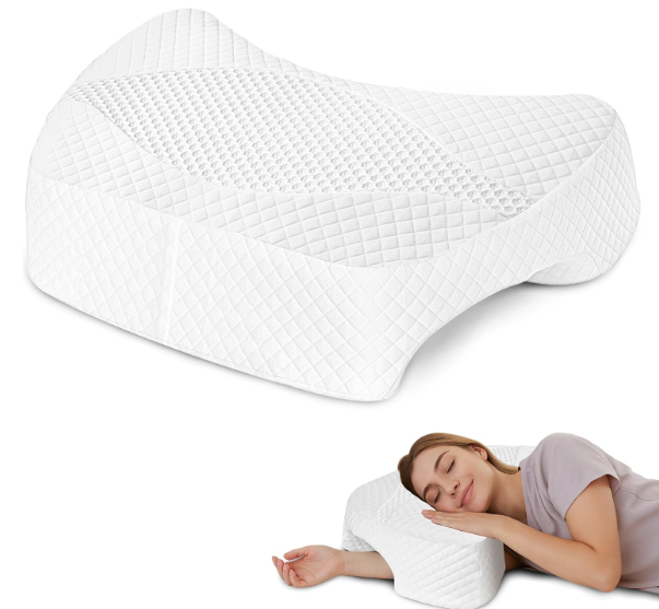 Eliteguard Side Sleeper Pillow with Arm Hole, Shoulder Relief System, Newly Upgrade Arm Pillow for Neck and Shoulder Pain, Premium Memory Foam, Suitable for Side, Back and Stomach Sleepers