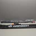 Tarp Poles Heavy Duty Adjustable, AVOFOREST Aviation Aluminum 8.7FT Tent Poles Lengthen and Thicken with Protection Cap Awning Poles Set of 2 for Hiking (Black)