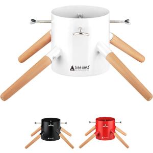 Tree Nest Christmas Tree Stand Base Xmas Modern Tree Metal Holder Stand for Real Tree Fits up to 8.5ft FamilyWhite