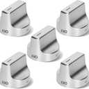 Metal W11620567 W11510456 Stove Knob Replacement Compatible with Whirlpool WFG525S0JS5, WFG525S0JZ5, WFG55050LZ5,WFG550S0LZ4, Range Oven Knob Replace PD00061875 4845290 AP6333411 PS12578779