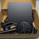 Hibbent Upgraded All Metal 10 Shower Head for Easy Reach, High Pressure Rainfall Showerhead Combo with 10-mode Handheld Spray, 12'' Extension Arm, 4-way Diverter, 71'' Hose, Showerhead Holder, Black