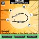 AM134404 Turn-to-Lock Spout Control Cable for John Deere 44'' 47'' 54'' 59'' 60'' Snow Thrower, Discharge Chute Angle Controller
