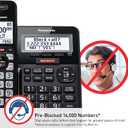 Panasonic Cordless Phone with Advanced Call Block, Link2Cell Bluetooth, One-Ring Scam Alert, and 2-Way Recording, Answering Machine, 4 Handsets - KX-TGF944B (Black)