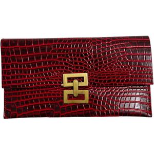 Verdusa Women's Clutch Evening Bags Trendy Envelope Handbags Metallic Purses Formal Wedding