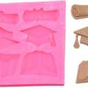 Mini Graduation Mold Graduation Cookie Cutters Graduation Cupcake Toppers Graduation Chocolate Candy Fondant Mold for Graduation Party Supplies