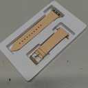 Bestig Leather Bands Compatible with Apple Watch Band 38mm 40mm 41mm 42mm(Series 10 11) for Women Men, Wristband Strap for iWatch SE3/2/1&Series 9 8 7 6 5 4 3 2 1(PinkSand+Starlight)