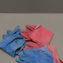 2 Pairs Thickened Rubber Gloves with Cotton Lining & Non-slip Grip, Colorful Household Long Lasting Dishwashing Gloves for Kitchen & Bathroom Cleaning, Orange & Blue, Medium