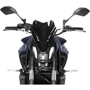 Motorcycle Windscreen Windshield for Yamaha MT-07 FZ-07 MT07 FZ07 2021 2022 2023 Fairing Wind Screen Deflector Visor Protector (Black)