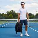 HEAD Gym Tennis Backpack for Men with Shoes Pocket Fits 15.6 inch Laptop, One Size (Black)