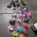 Sratte Mardi Gras Couple Masquerade Mask with Feather Flower Unisex Half Face Venetian Mask for Carnival Parade Valentine, 32 Pcs