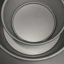 Round Cake Pan Set - 6" and 8" Aluminium Cake Pans with Removable Base Round Cake Baking Pans for Birthdays Wedding and Home Party