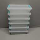 Sterilite 6-Pack Clip Box, Stackable Clear Plastic Bins with Latching Lids, Small - Writing, Arts or Crafts Supplies Storage Containers for Home, Office, Classroom and Workshop Organization