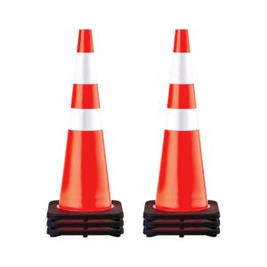 VEVOR 6Pack 36" Traffic Cones, Safety Road Parking Cone with Black Weighted Base, PVC Orange Traffic Safety Cones, Hazard Cones Reflective Collars for Construction Traffic Parking VEVOR 6Pack 36" Traffic Cones, Safety Road Parking Cone with Black Weighted Base, PVC Orange Traffic Safety Cones, Hazard Cones Reflective Collars for Construction Traffic Parking