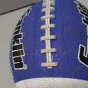 Franklin Sports Youth + Adult Footballs - Extra Grip 1000 Official Size, Junior + Pee Wee Kids - 1 + 12 Packs (Blue/White)