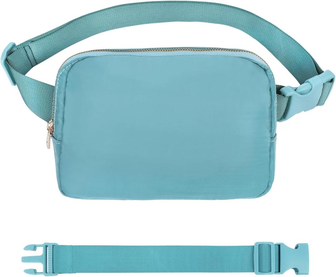 VOROLO Fanny Pack For Women And Men Crossbody Bag Belt Bag with Adjustable Strap Graduation Gifts Light Blue